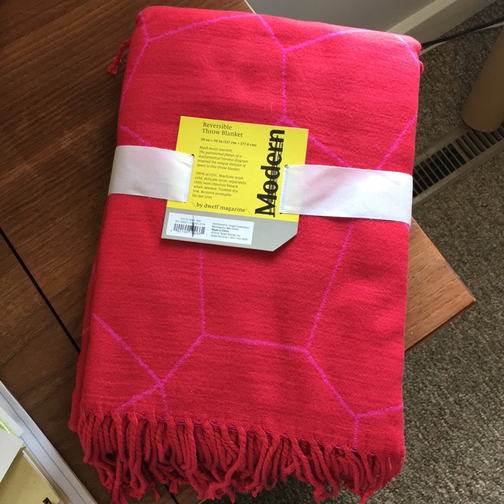 Modern throw blanket